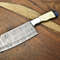Custom Forged Damascus Fillet Knife  Full Tang 12 Chef Knife For Kitchen Or Fishing 0