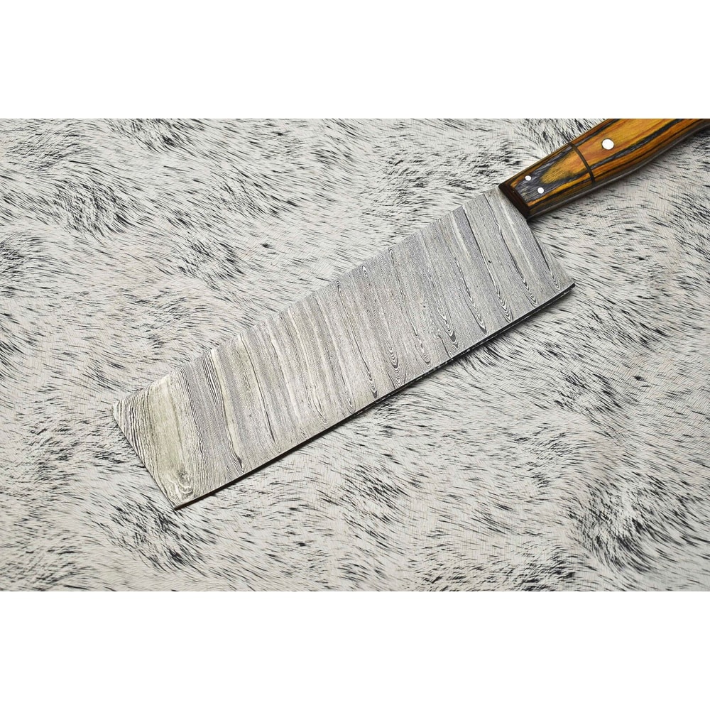 Authentic Forged Damascus Chef Knife Handmade Fillet Knife With Premium Wood Handle 2