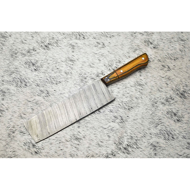 Authentic Forged Damascus Chef Knife Handmade Fillet Knife With Premium Wood Handle 0