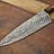 Damascus Steel Kitchen Knife Hand Forged Fillet Blade With Steel Bolster Grip 3