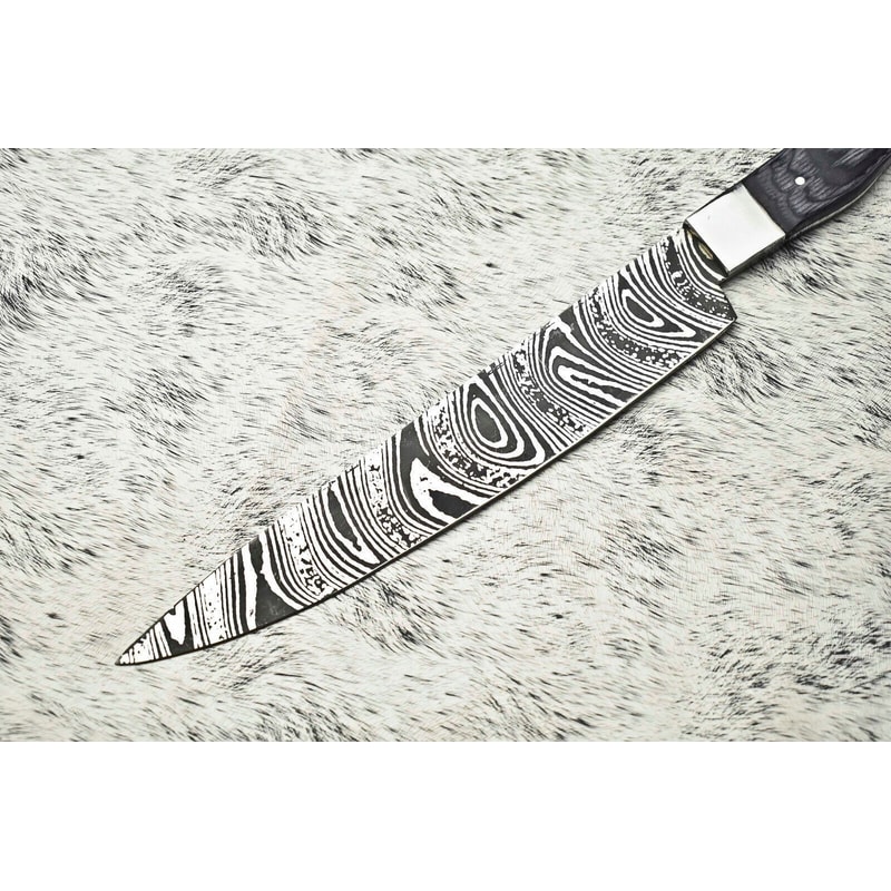 Mastercrafted Damascus Fillet Knife Handmade Chef Knife With Stunning Blade Pattern 2