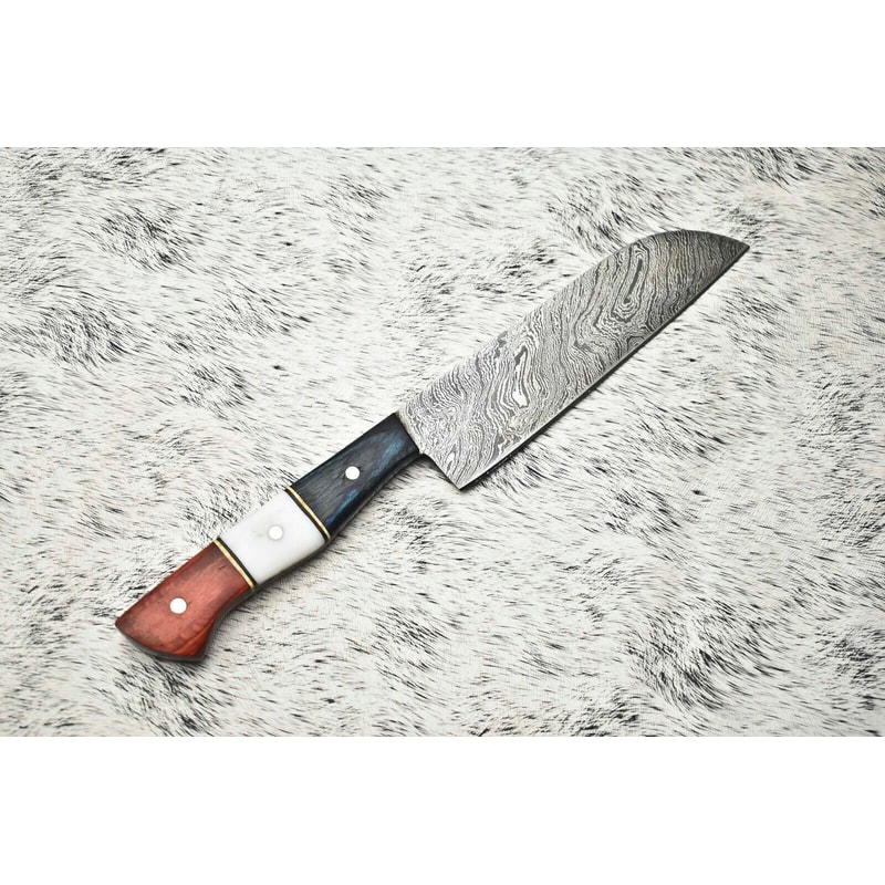 Handmade Damascus Knife Forged Fillet Blade For Precision Kitchen Cutting 3