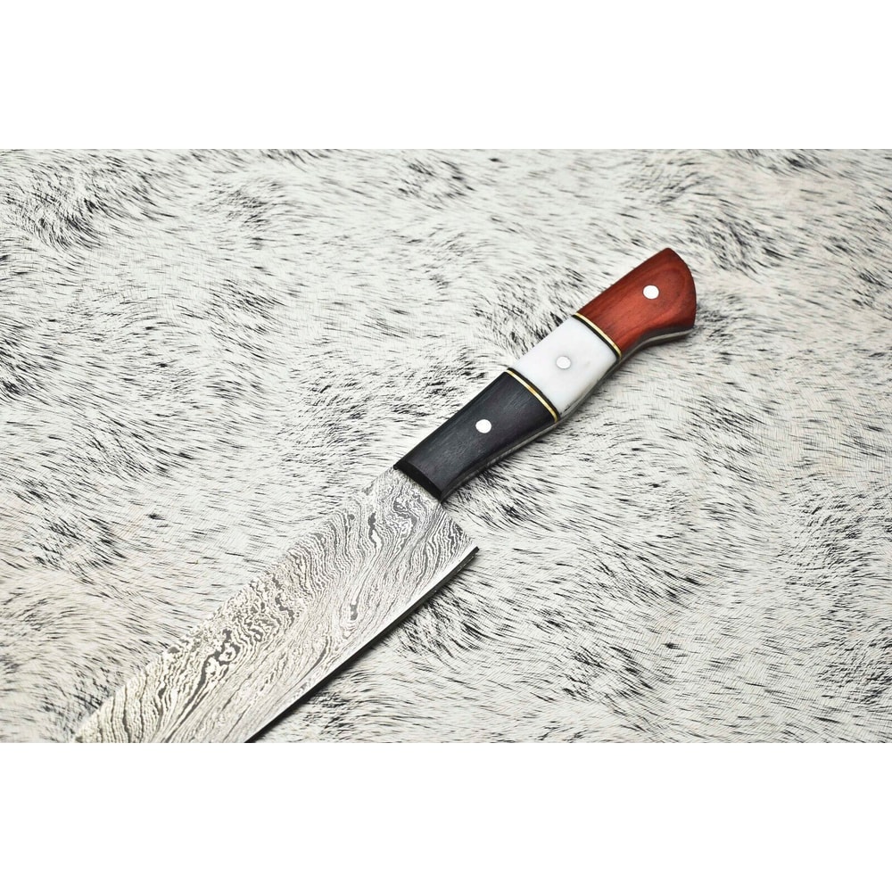 Handmade Damascus Knife Forged Fillet Blade For Precision Kitchen Cutting 1