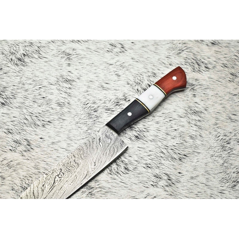 Handmade Damascus Knife Forged Fillet Blade For Precision Kitchen Cutting 1