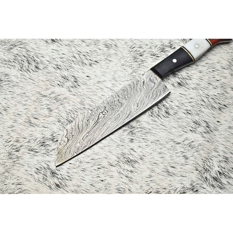 Handmade Damascus Knife Forged Fillet Blade For Precision Kitchen Cutting 2