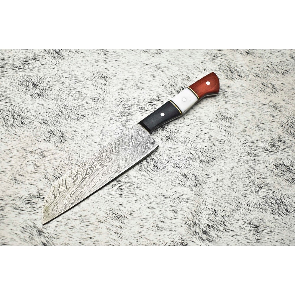 Handmade Damascus Knife Forged Fillet Blade For Precision Kitchen Cutting 0