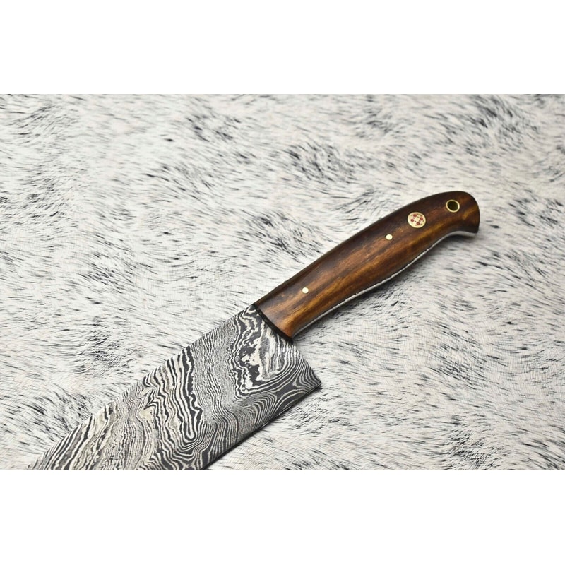 Damascus Fillet Knife Handmade Chef Knife With Stunning Blade Pattern 1