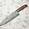 Damascus Fillet Knife Handmade Chef Knife With Stunning Blade Pattern 0