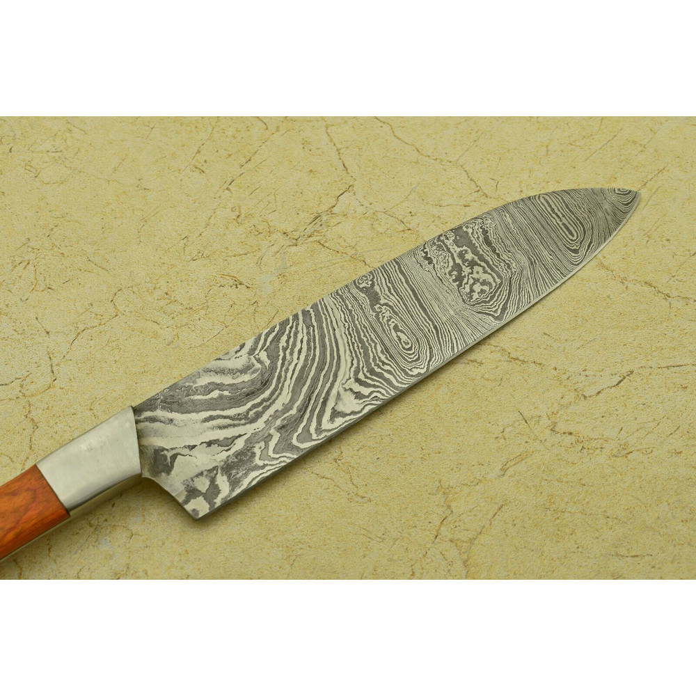 Damascus Steel Fillet Knife  Handmade Full Tang Blade For Culinary Experts 1