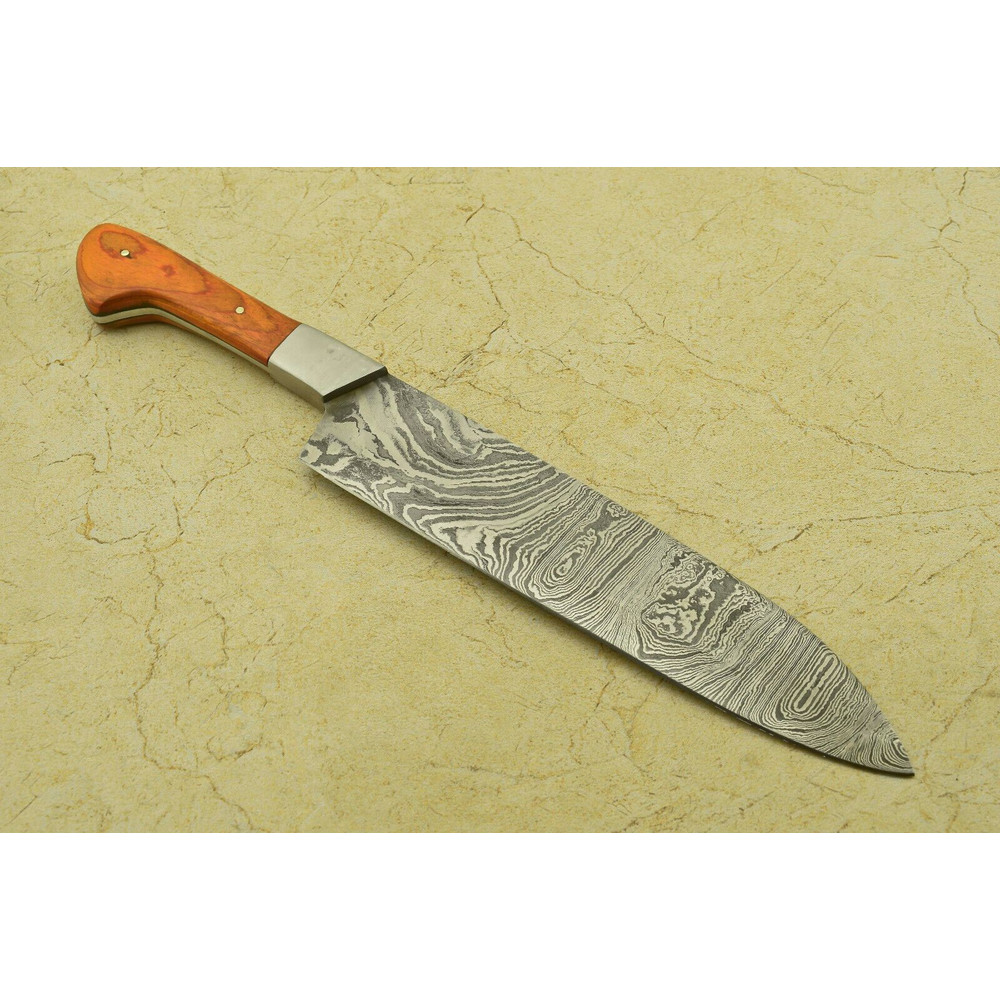 Damascus Steel Fillet Knife  Handmade Full Tang Blade For Culinary Experts 3