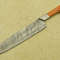 Damascus Steel Fillet Knife  Handmade Full Tang Blade For Culinary Experts 0