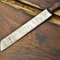 Handmade Damascus Fillet Knife Forged Steel Chef Knife With Wooden Handle 2