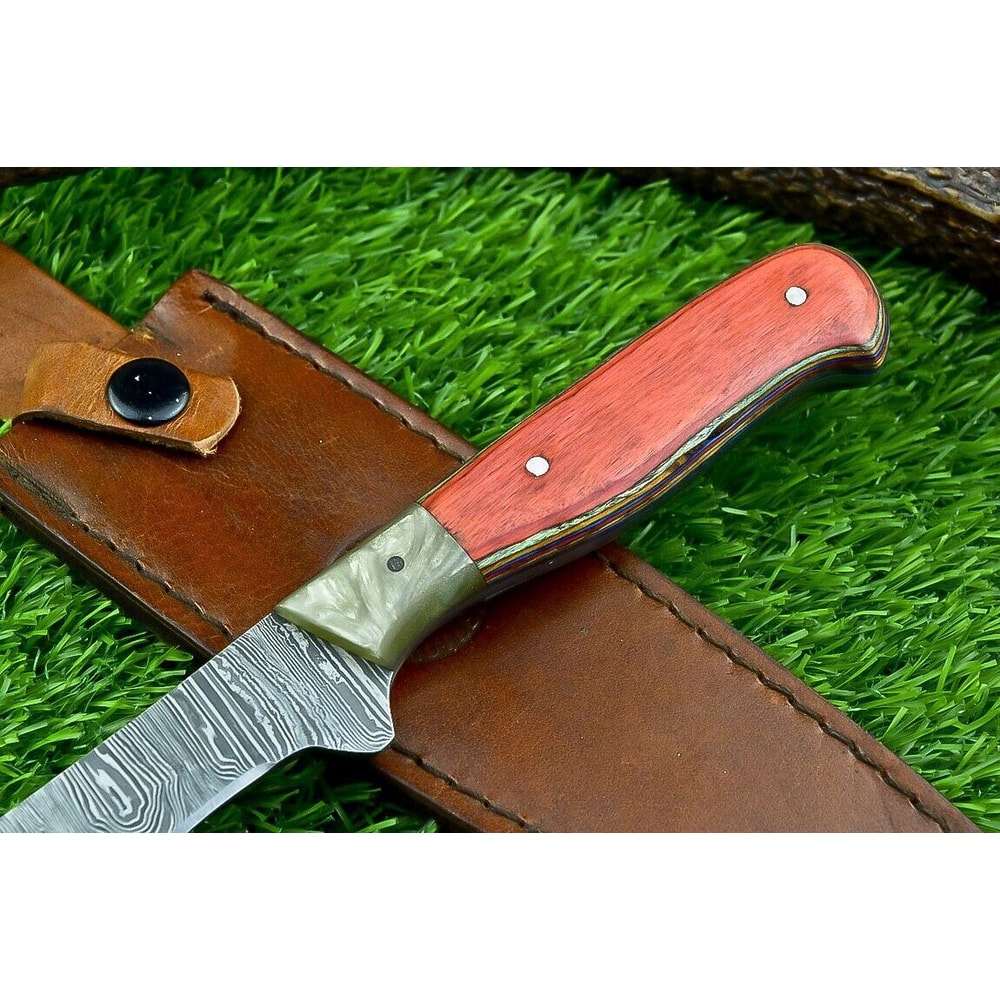 Professional Damascus Fillet Knife 12Inch Full Tang Handmade Chef Knife 2