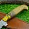 Artisan Forged Damascus Steel Knife Handmade Fillet Blade With Steel Bolster 1