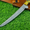 Artisan Forged Damascus Steel Knife Handmade Fillet Blade With Steel Bolster 2