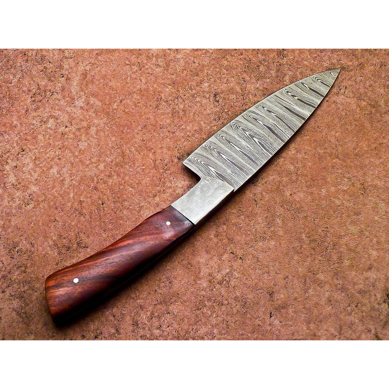12 Custom Handmade Damascus Steel Chef Knife  Professional Kitchen  Camping Knife 1
