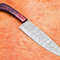 Custom Handmade Damascus Steel Chef Knife  Professional Kitchen Knife With Hardwood Handle 1