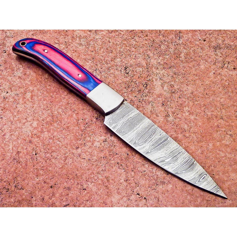 9 Custom Handmade Damascus Steel Chef Knife Professional Kitchen Camping Knife 2