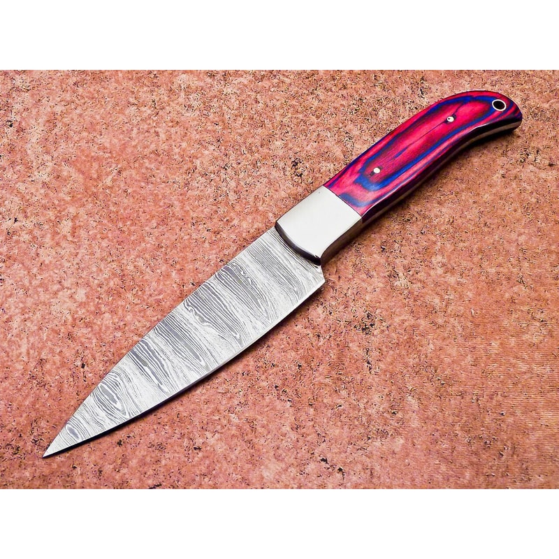 9 Custom Handmade Damascus Steel Chef Knife Professional Kitchen Camping Knife 0