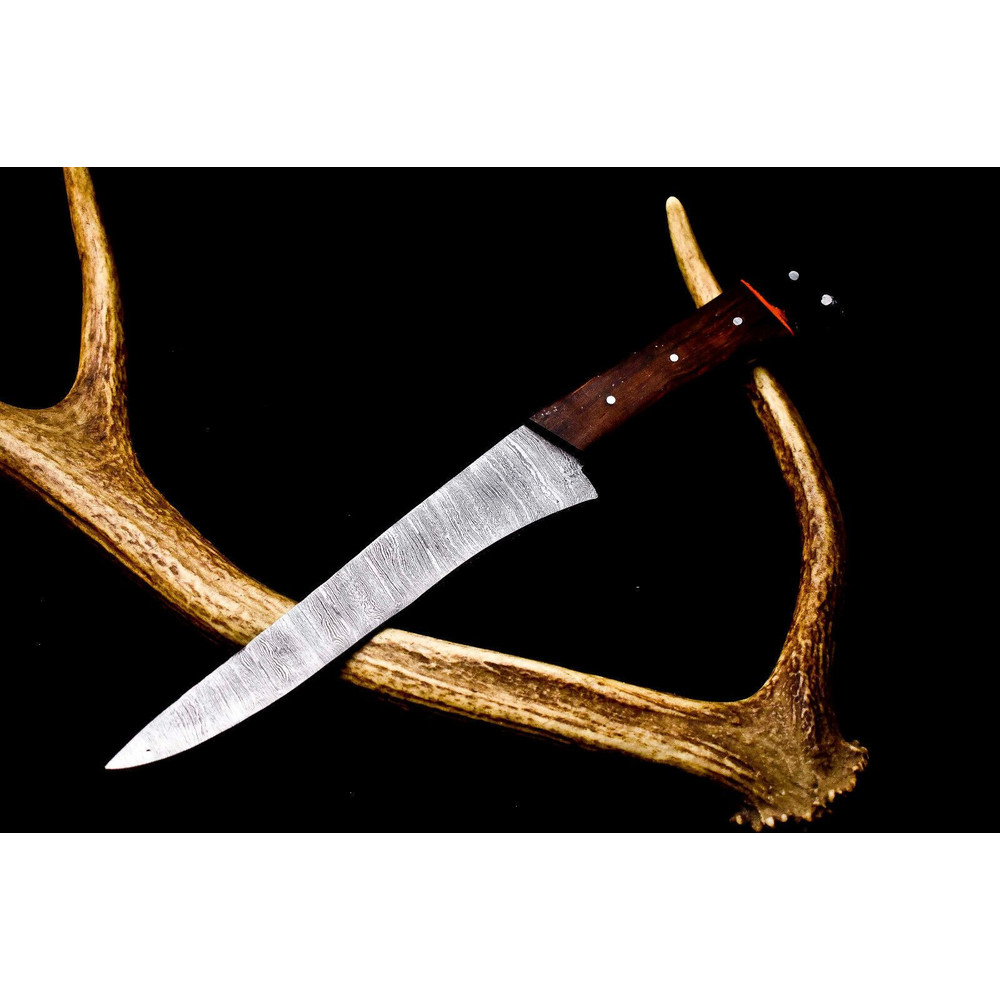 12 Handmade Damascus Steel Chef Knife  Full Tang Kitchen Knife With Razor Sharp Blade 0