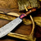 12 Custom Handmade Damascus Steel Chef Knife Full Tang Kitchen Masterpiece 0