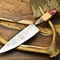 12 Inch Damascus Kitchen Knife Handmade Full Tang Blade For Professional Use 0