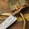 Hand Forged 12 Damascus Kitchen Knife  Unique Pattern  Razor Edge 1