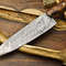 Hand Forged 12 Damascus Kitchen Knife  Unique Pattern  Razor Edge 2