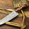 Hand Forged 12 Damascus Kitchen Knife  Unique Pattern  Razor Edge 0