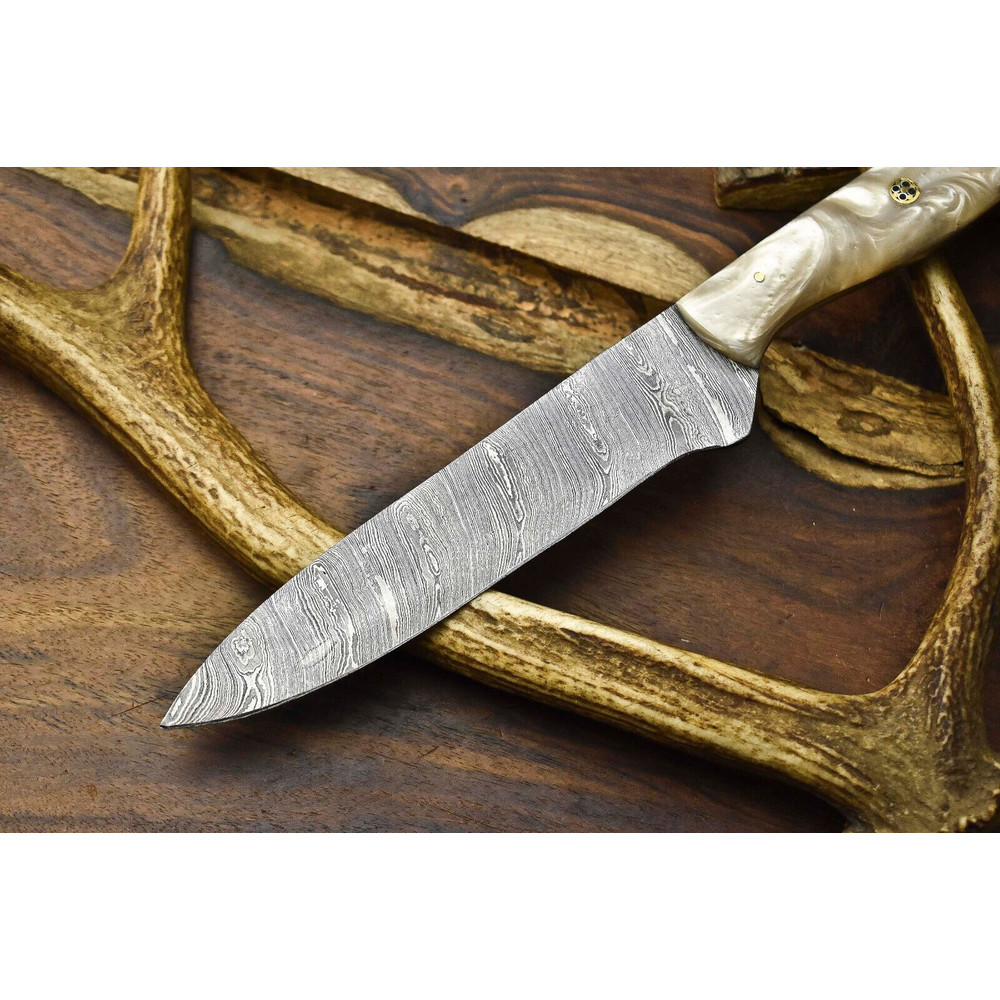 12 Damascus Steel Chef Knife  Artisan Forged Full Tang Kitchen Knife 1