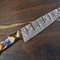 Hand Forged Twist Damascus Chef Knife  12 Full Tang Kitchen Knife With Hardwood Handle 2