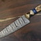 Hand Forged Twist Damascus Chef Knife 12 Full Tang Kitchen Knife With Hardwood Handle 0