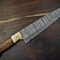12 Handmade Damascus Steel Chef Knife Twist Pattern Blade Hardwood Handle Gift 1