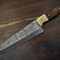 12 Handmade Damascus Steel Chef Knife Twist Pattern Blade Hardwood Handle Gift 0