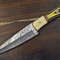 Custom Hand Forged Damascus Chef Knife  Twist Pattern Hardwood Grip Full Tang Design 0