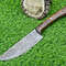 Custom Hand Forged Damascus Chef Knife  Twist Pattern Hardwood Grip Full Tang 2