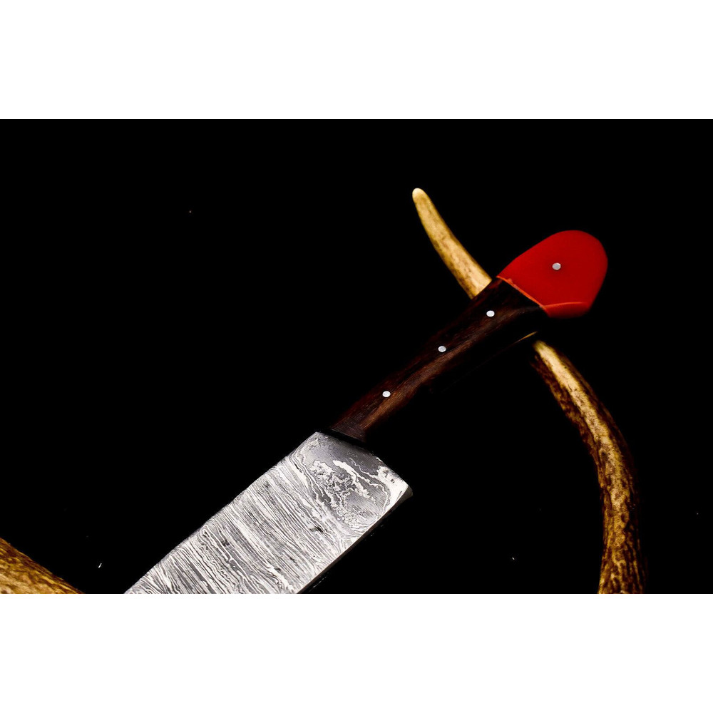 Hand Forged 12 Twist Damascus Chef Knife  Hardwood Handle Gift For HimHer 1