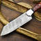 12 Handmade Full Tang Twist Damascus Chef Knife  Wooden Handle Kitchen Blade 2