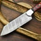 12 Handmade Full Tang Twist Damascus Chef Knife Wooden Handle Kitchen Blade 2