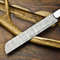 Rare 12 Damascus Steel Kitchen Knife  Hand Forged Twist Pattern Perfect Gift For Chefs 2