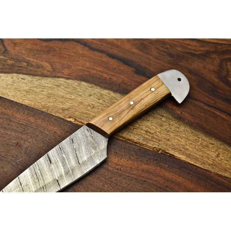 Hand Forged Damascus Steel Chef Knife 1000 Kitchen Knife With Wooden Handle 1