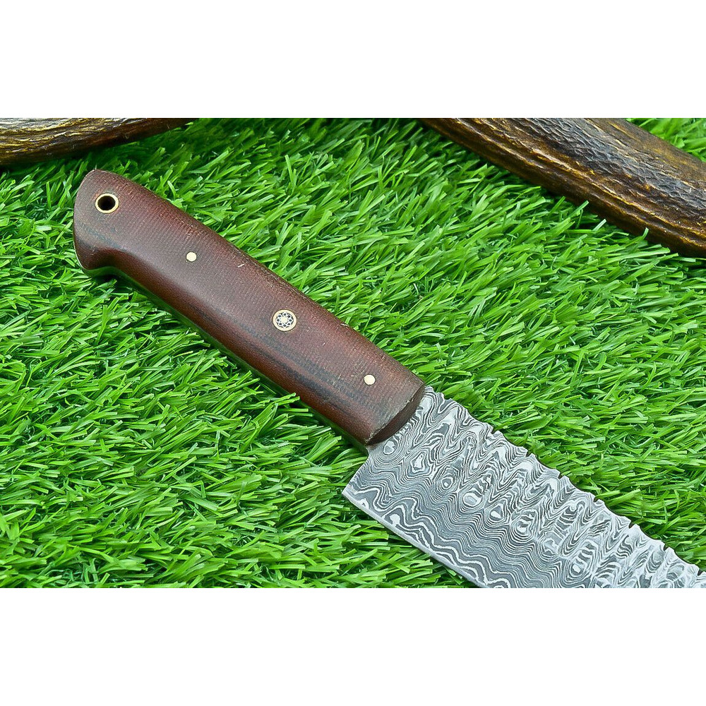 Stunning Hand Forged Damascus Steel Chef Knife  115 Custom Handmade Kitchen Knife 3