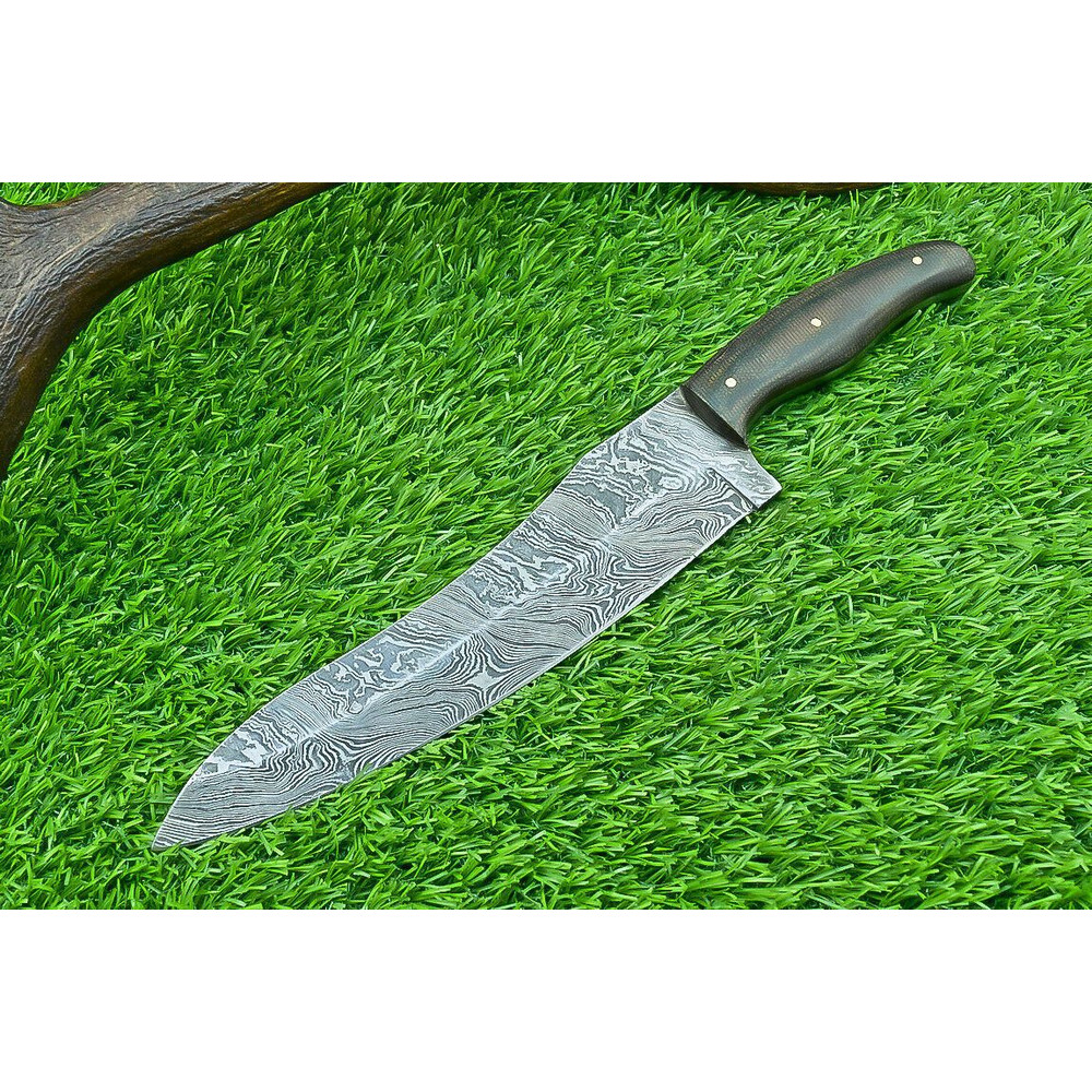 Hand Forged Damascus Steel Chef Knife  115 Custom Handmade Kitchen Knife 2