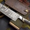 115 Handmade Damascus Steel Chef Knife Full Tang Kitchen Hunting Camping Knife 1