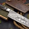 115 Handmade Damascus Steel Chef Knife Full Tang Kitchen Hunting Camping Knife 0