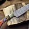 Custom Handmade Damascus Chef Knife Professional Kitchen Knife With Natural Wood Handle 1