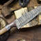 Professional 115 Inch Handmade Damascus Chef Knife  Wood Handle 4mm Thick Blade 0