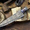 Professional 115 Inch Handmade Damascus Chef Knife  Wood Handle 4mm Thick Blade 1