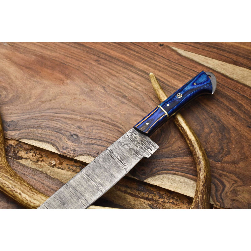 130 Handmade Damascus Steel Chef Knife  Full Tang Kitchen Knife  Custom Forged 384 Layer Blade 1