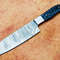 12 Handmade Damascus Steel Professional Chef Knife  Custom Forged Kitchen Knife With Hard Wood Hand 3